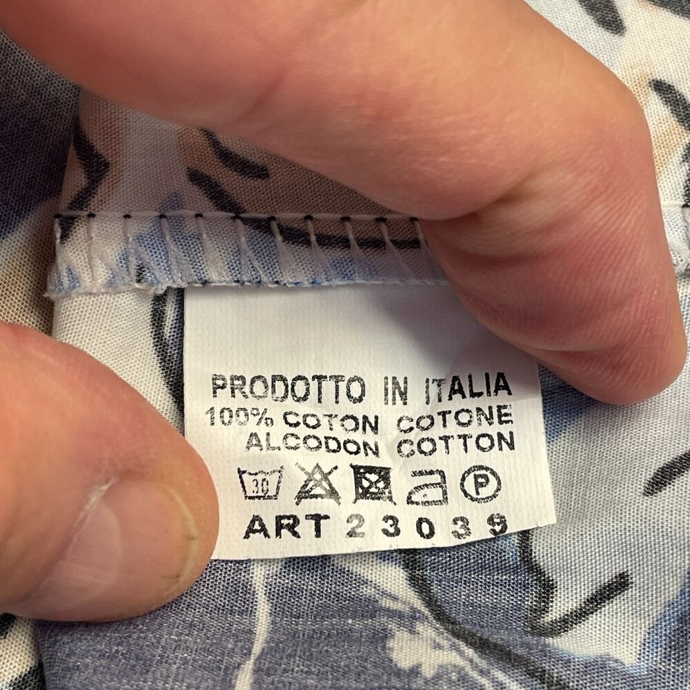 Senso Unico Italian Resortwear Skirt Small Art To Wear Midi HTF Tropical Travel - Picture 12 of 16